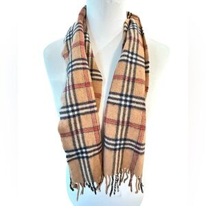 Royal-Scot Cashmere Scarf Tan Plaid Vintage